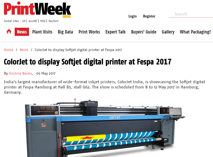 FESPA, HUMBURG (GERMANY) 2017